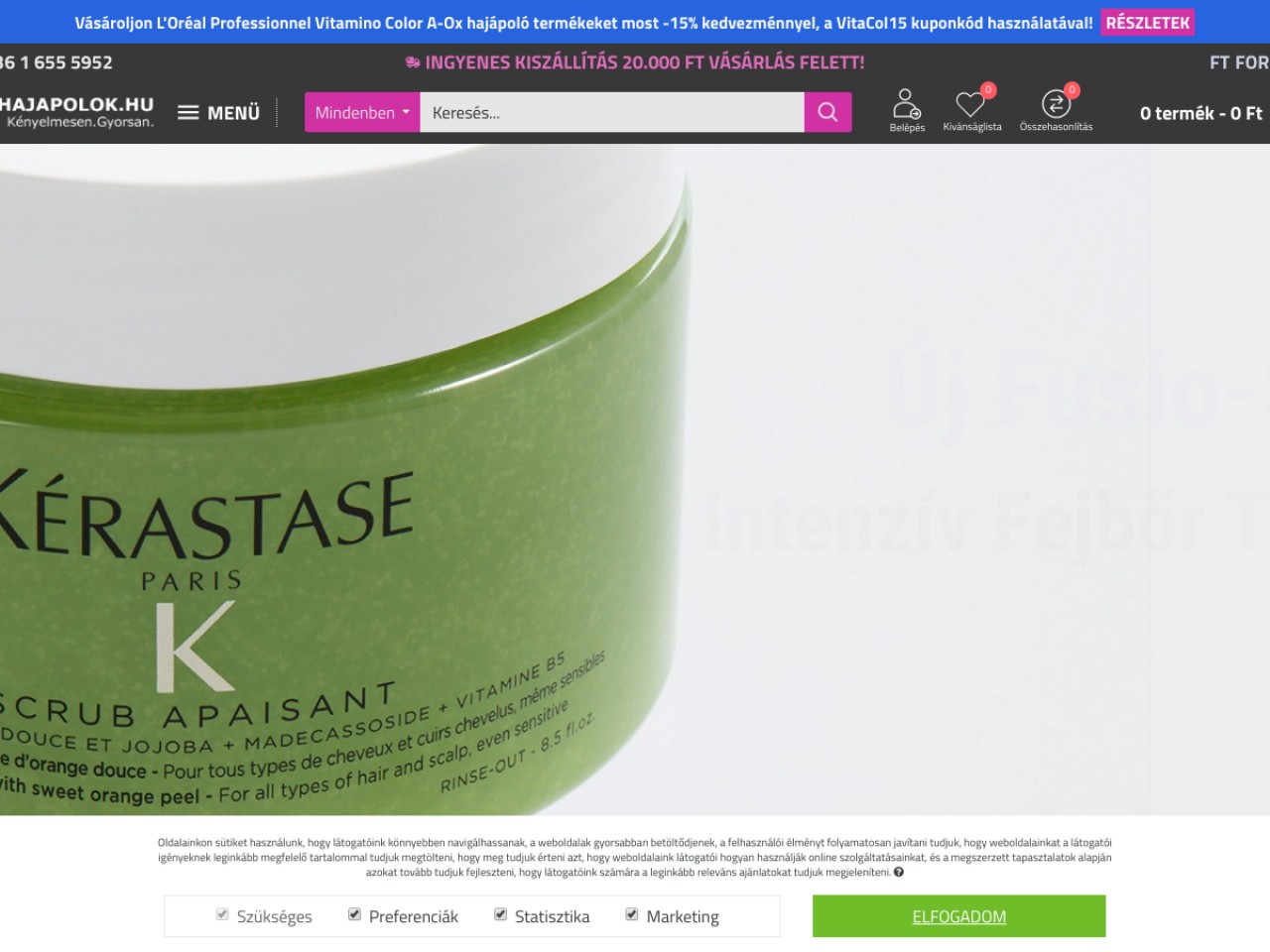 Hajápolók.hu webáruház
