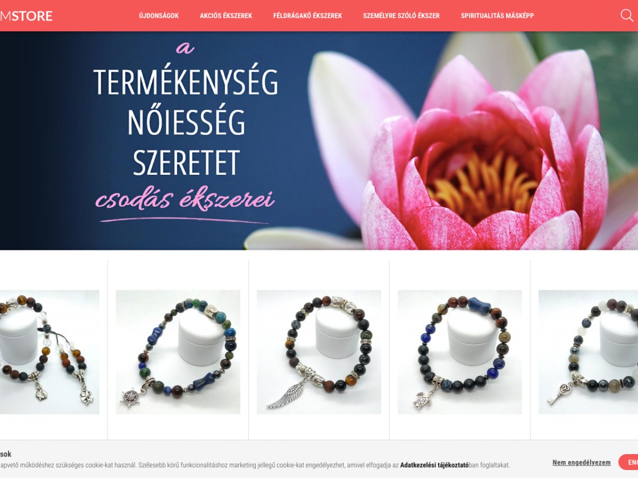 Személyre szóló gyógyító ásvány karkötő és amulett webáruház