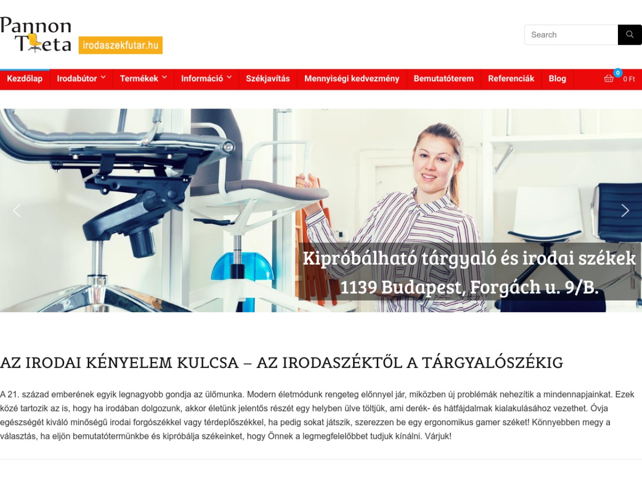 IrodaSzékFutár - irodai székek webáruháza