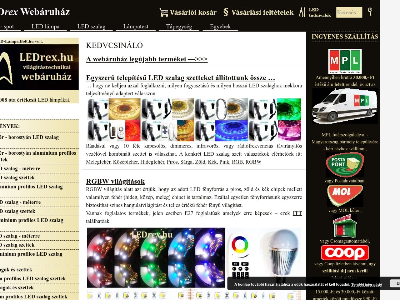 LEDrex.hu Világítástechnikai webáruház