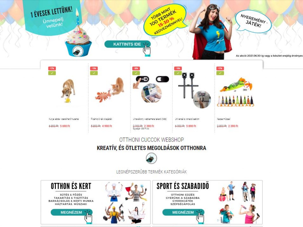 Otthoni Cuccok webshop