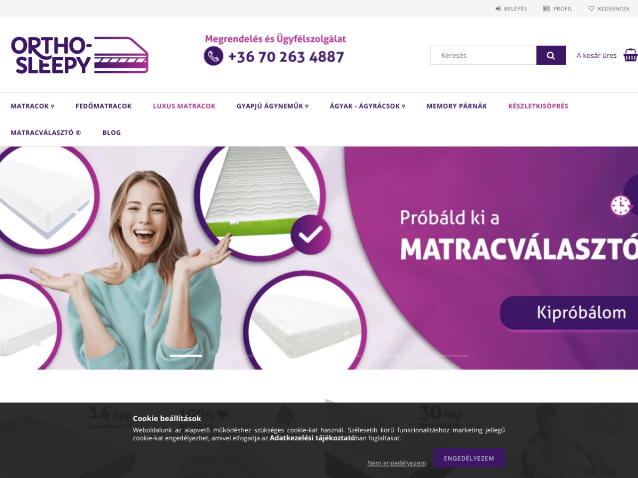 Ortho-Sleepy matracok