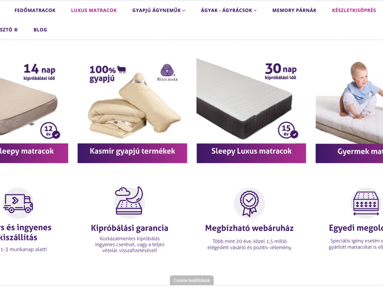 Ortho-Sleepy matracok