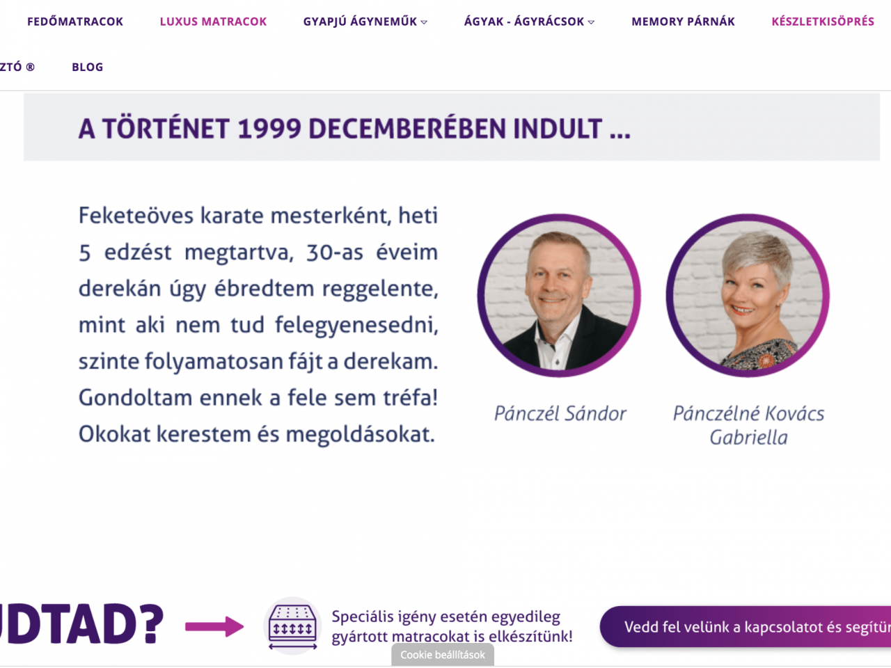 Ortho-Sleepy matracok